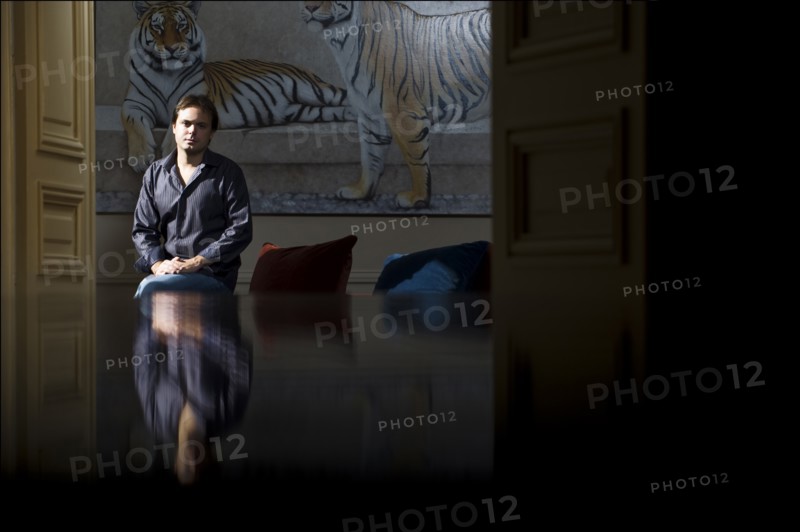 10/09/2008.  Close up french writer Romain Sardou.