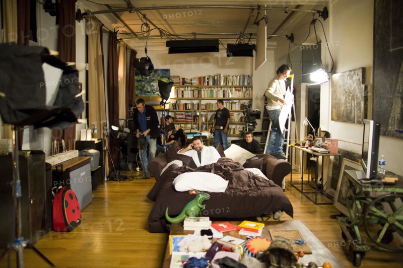 06/00/2009 - On the set of the movie "Je vais te manquer ", written and directed by Amanda Sthers.