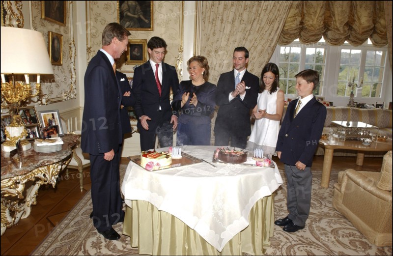 04/18/2004. EXCLUSIVE. Grand Duchy of Luxembourg family: gathers for the birthday of Grand Duke Henri and son Prince Sebastien.