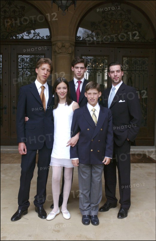 04/18/2004. EXCLUSIVE. Grand Duchy of Luxembourg family: gathers for the birthday of Grand Duke Henri and son Prince Sebastien.