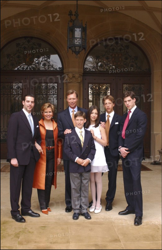 04/18/2004. EXCLUSIVE. Grand Duchy of Luxembourg family: gathers for the birthday of Grand Duke Henri and son Prince Sebastien.