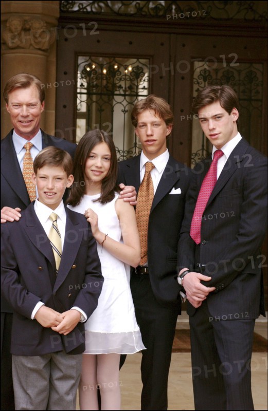 04/18/2004. EXCLUSIVE. Grand Duchy of Luxembourg family: gathers for the birthday of Grand Duke Henri and son Prince Sebastien.