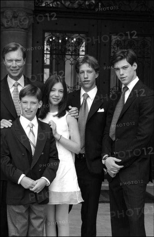 04/18/2004. EXCLUSIVE. Grand Duchy of Luxembourg family: gathers for the birthday of Grand Duke Henri and son Prince Sebastien.