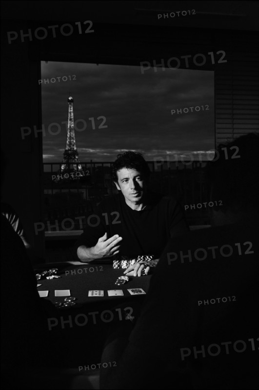 Patrick Bruel lors d'une partie de poker