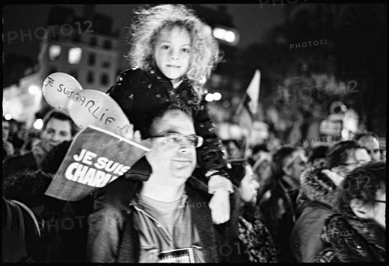 Gatherings under the slogan 'JE SUIS CHARLIE' in Paris on January 11, 2015