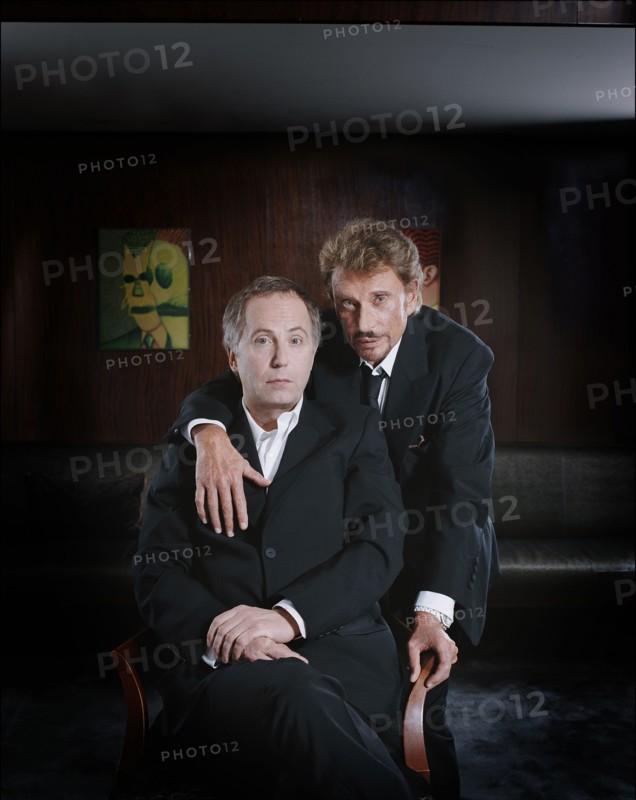 Johnny Hallyday et Fabrice Luchini
