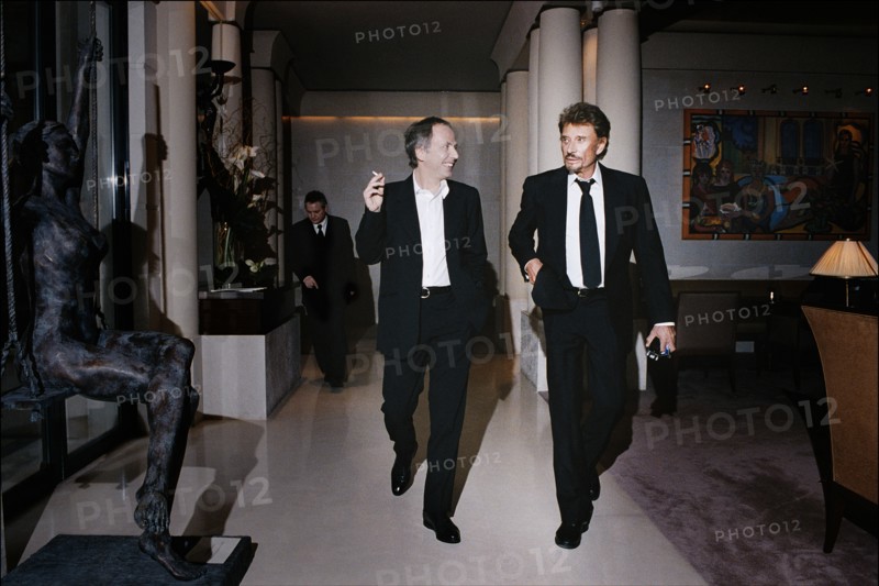 Johnny Hallyday et Fabrice Luchini