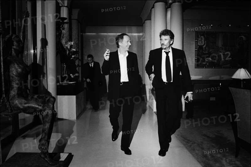 Johnny Hallyday et Fabrice Luchini