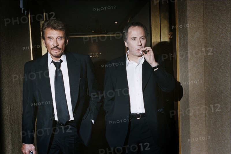 Johnny Hallyday et Fabrice Luchini