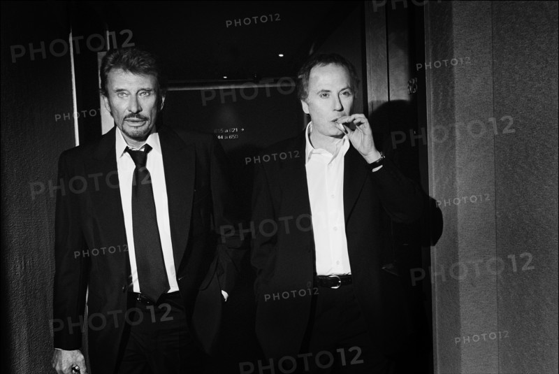 Johnny Hallyday et Fabrice Luchini