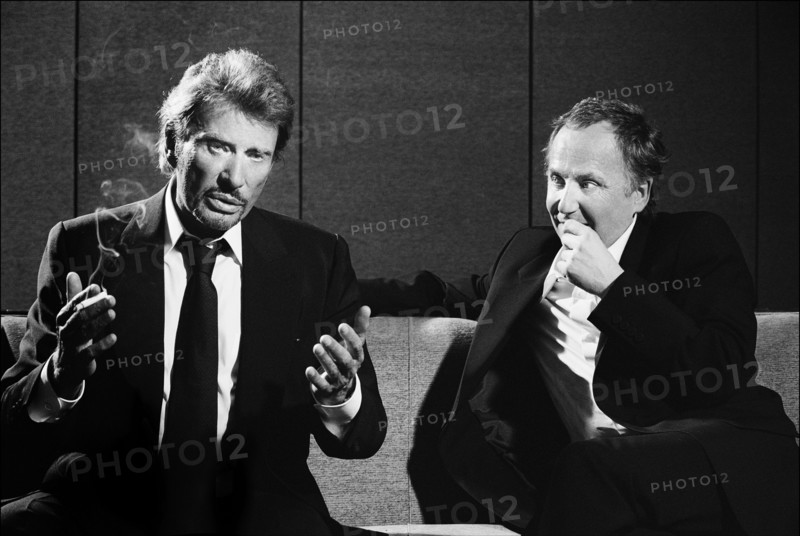 Johnny Hallyday et Fabrice Luchini