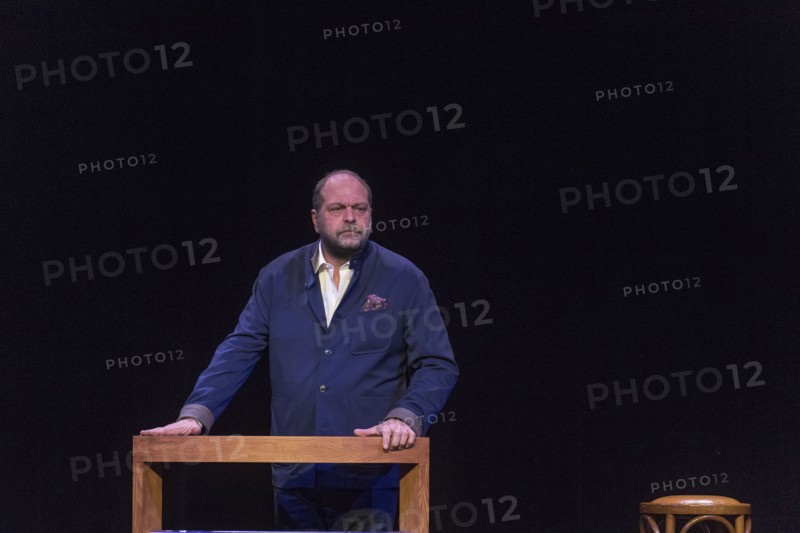 Eric Dupond Moretti en répétition au Théâtre de la Madeleine à Paris