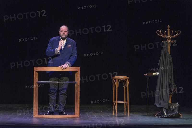Eric Dupond Moretti en répétition au Théâtre de la Madeleine à Paris