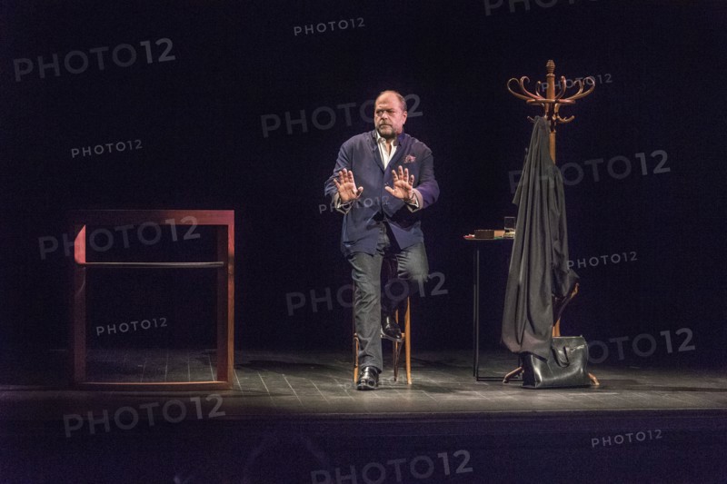 Eric Dupond Moretti en répétition au Théâtre de la Madeleine à Paris