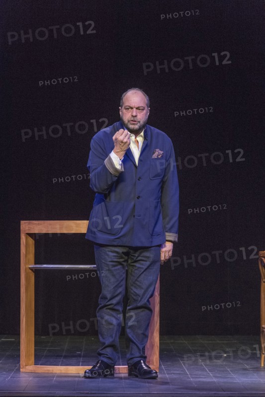 Eric Dupond Moretti en répétition au Théâtre de la Madeleine à Paris