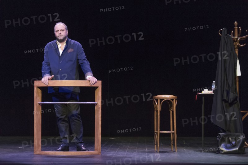 Eric Dupond Moretti en répétition au Théâtre de la Madeleine à Paris