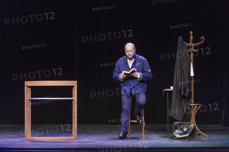 Eric Dupond Moretti en répétition au Théâtre de la Madeleine à Paris