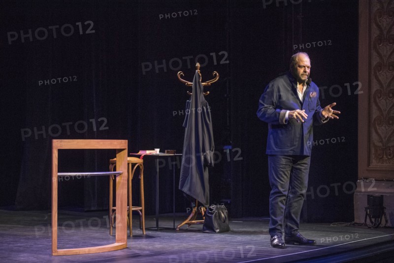 Eric Dupond Moretti en répétition au Théâtre de la Madeleine à Paris