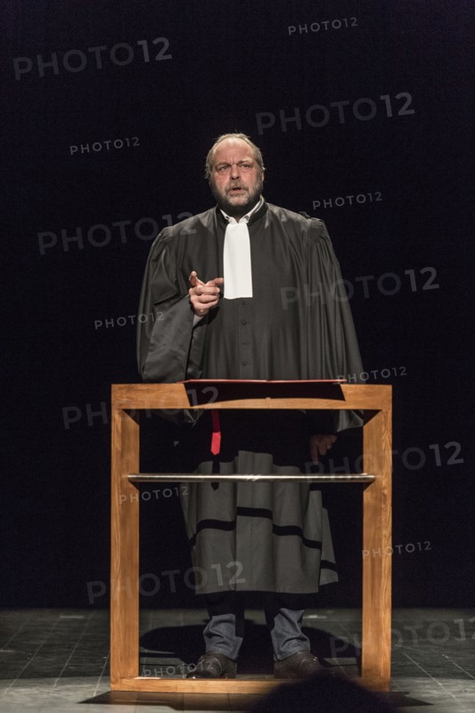 Eric Dupond Moretti en répétition au Théâtre de la Madeleine à Paris