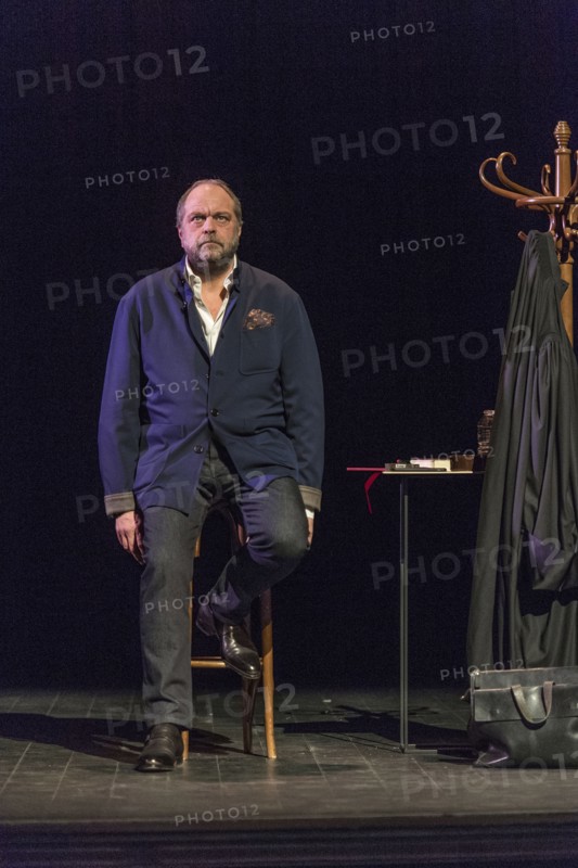 Eric Dupond Moretti en répétition au Théâtre de la Madeleine à Paris
