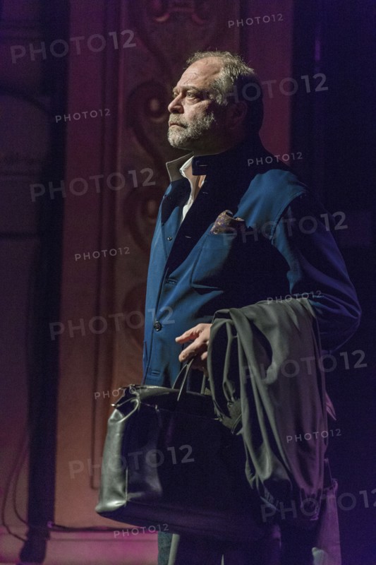 Eric Dupond Moretti en répétition au Théâtre de la Madeleine à Paris