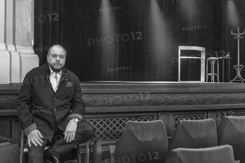 Eric Dupond Moretti en répétition au Théâtre de la Madeleine à Paris