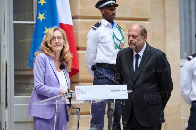 Passation de pouvoir au Ministère de la Justice entre Nicole Belloubet et Eric Dupond Moretti, le 7 juillet 2020
