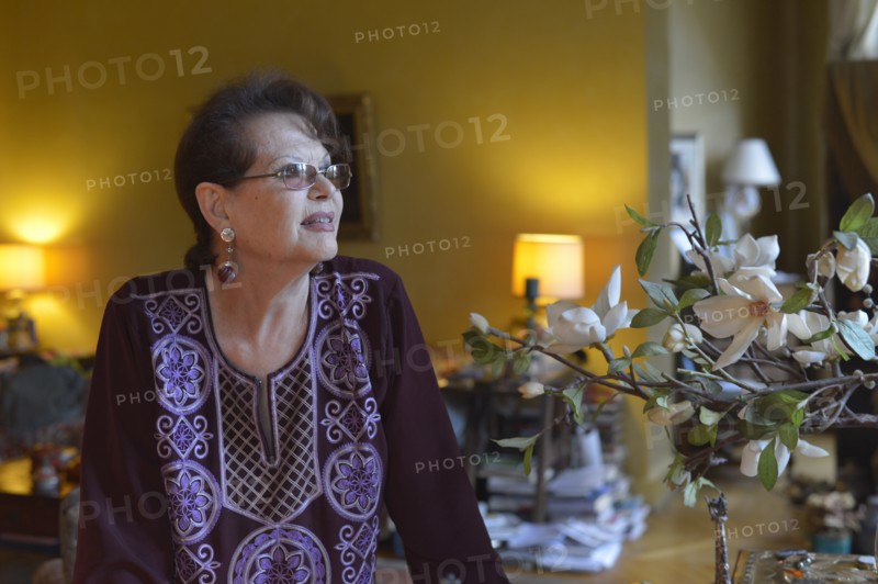 Claudia Cardinale chez elle à Paris