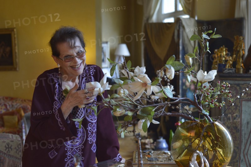 Claudia Cardinale chez elle à Paris