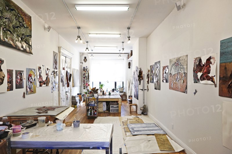 Wangechi Mutu's studio