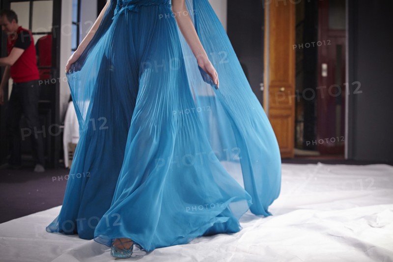 Fittings before Ralph & Russo Haute Couture show