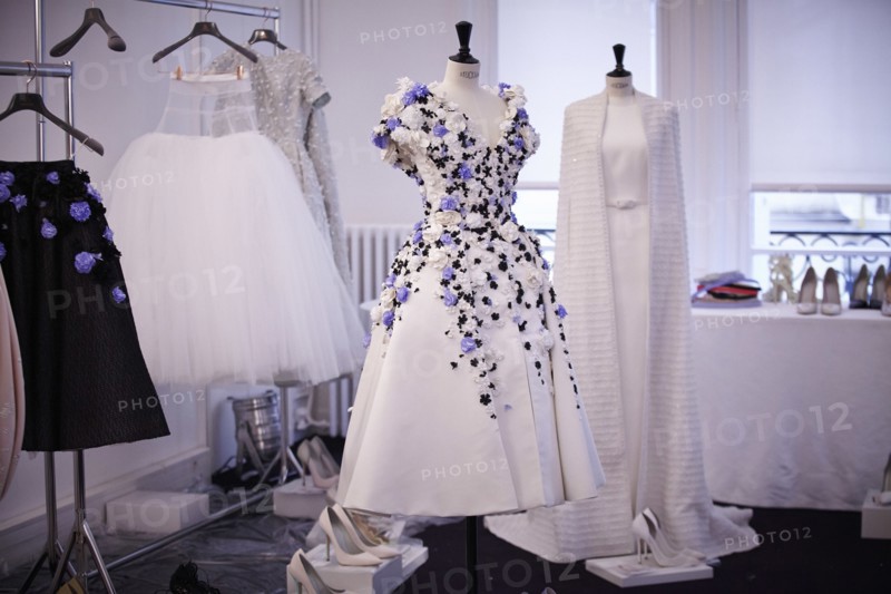 Fittings before Ralph & Russo Haute Couture show