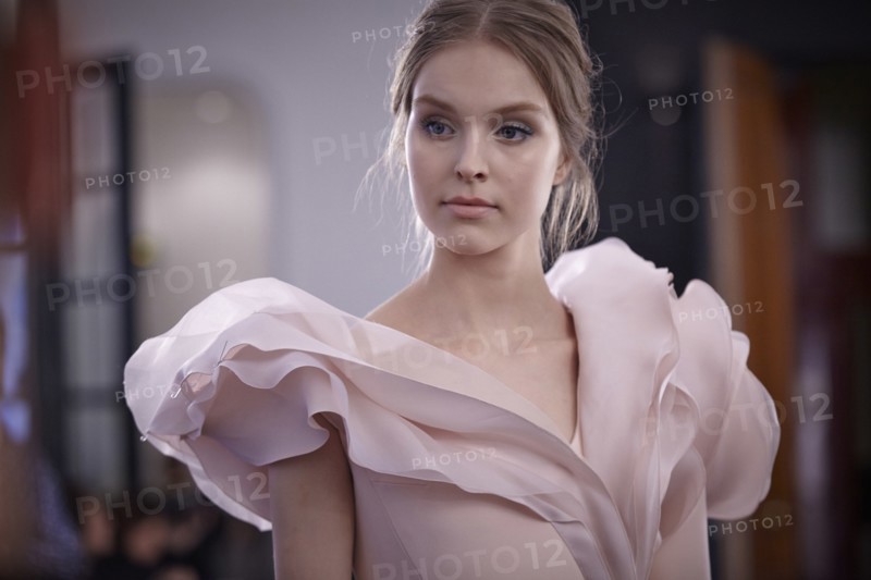 Fittings before Ralph & Russo Haute Couture show