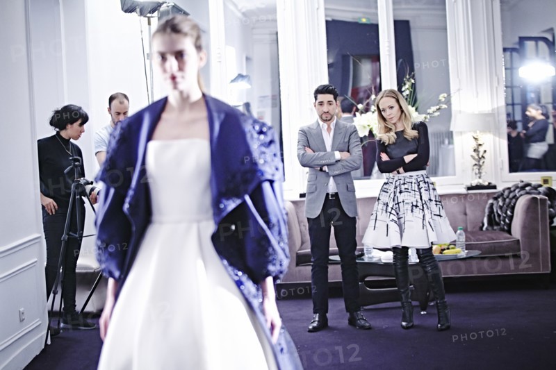 Coulisses du défilé Ralph & Russo 2015