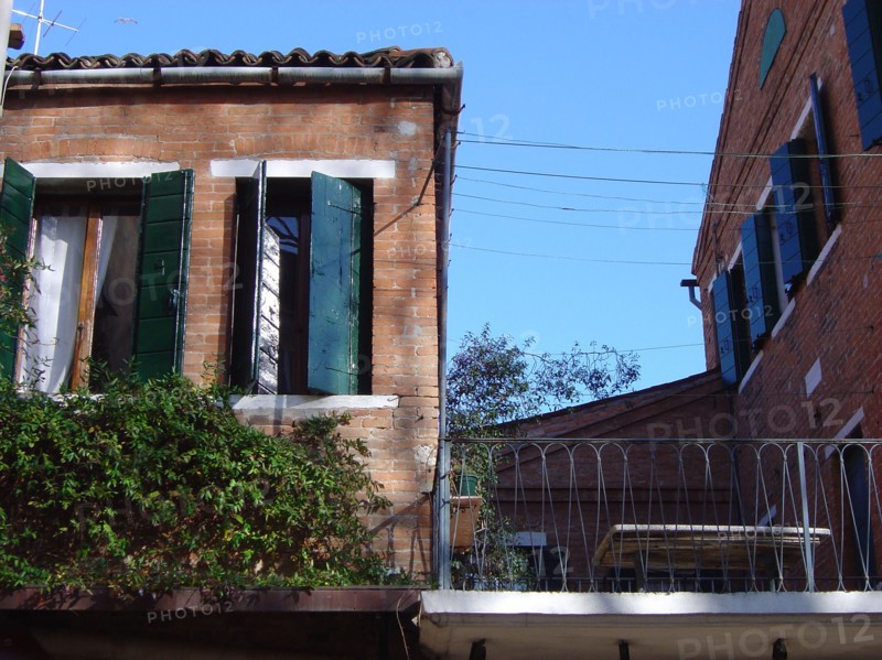 Terrace and Venitian shutters in Dorsoduro