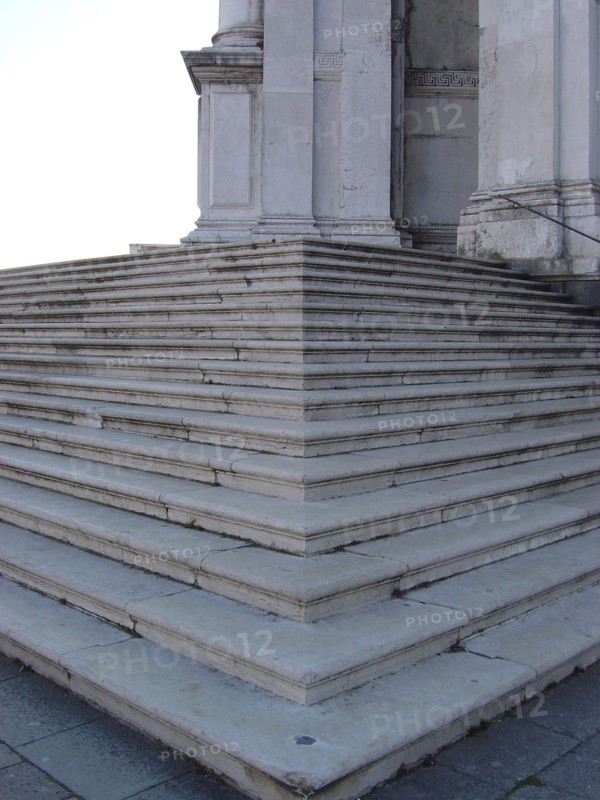 Salute church's steps in Venice