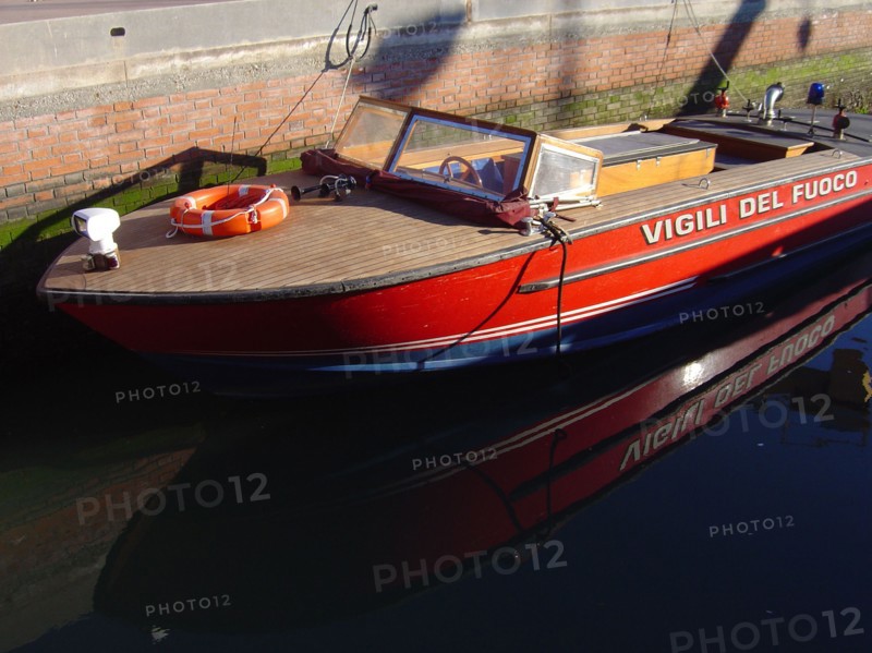 Bateau de pompier à Venise