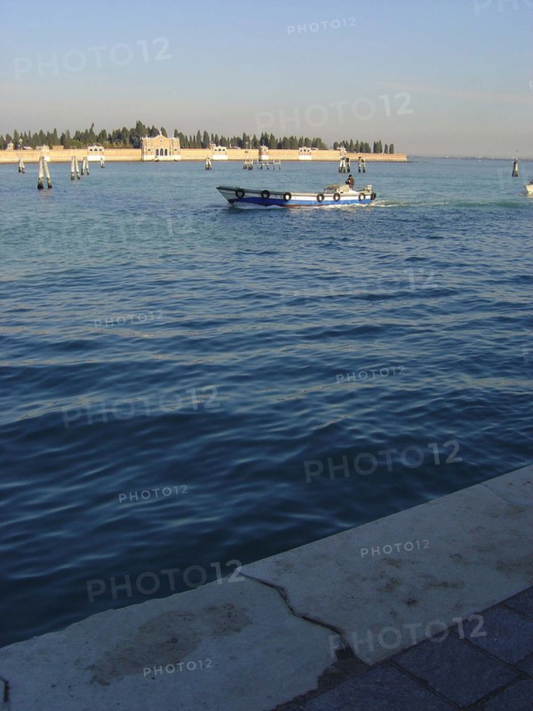 Venise San Michele, lagune et cimetière de San Michele