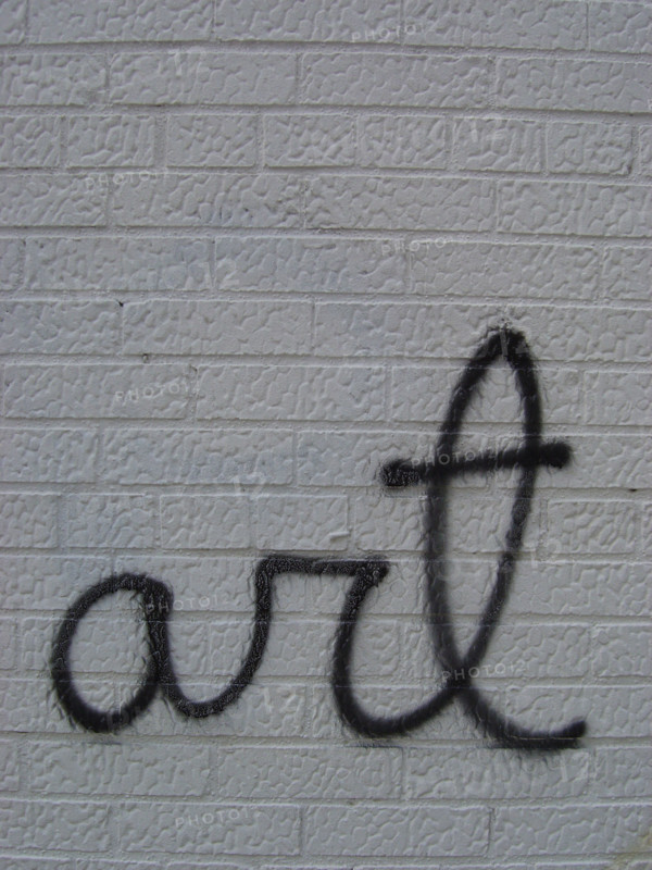 New-York (USA), Manhattan, graff "art" sur façade