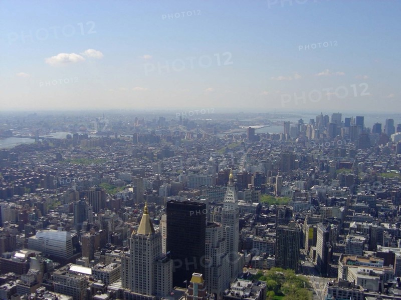 Vue depuis l'Empire State Building à New-York