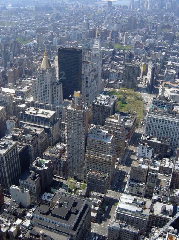 Vue depuis l'Empire State Building à New-York