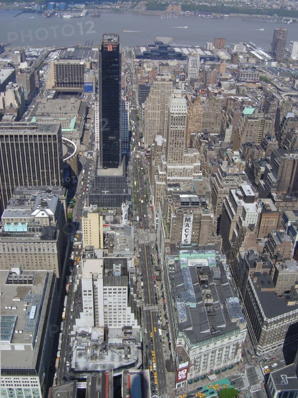 Vue depuis l'Empire State Building à New-York