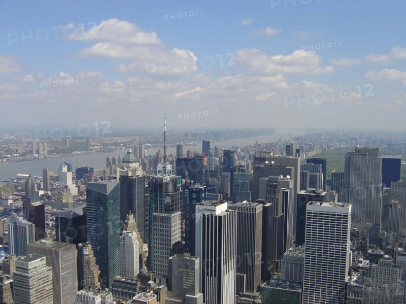 Vue depuis l'Empire State Building à New-York de Midtown et Times Square