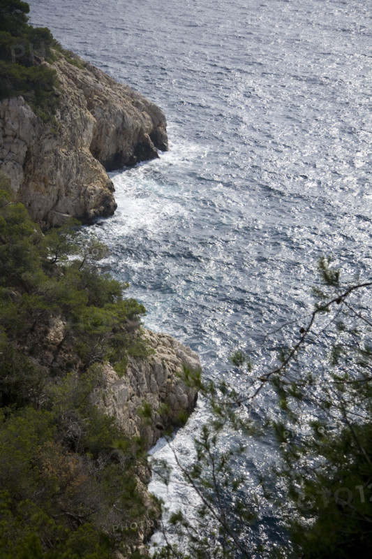 Provence359 Provence, côte méditerranéenne, calanque, crique, pin maritime, pinède, mer Méditerranée