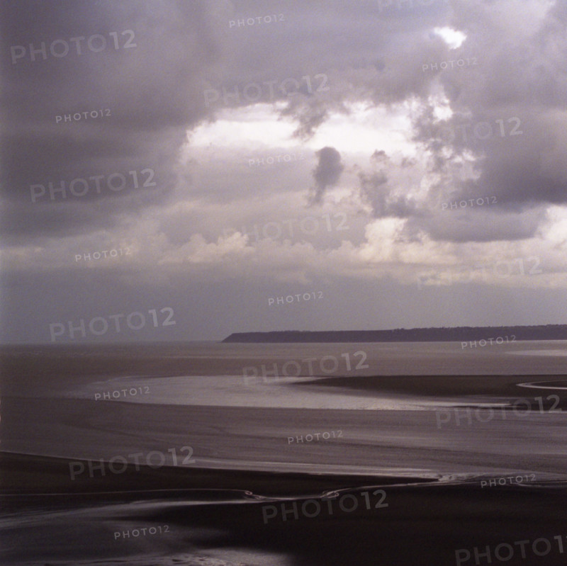 MtSaintMichel10 Ciel d'orage sur les sables de la baie du Mont Saint Michel