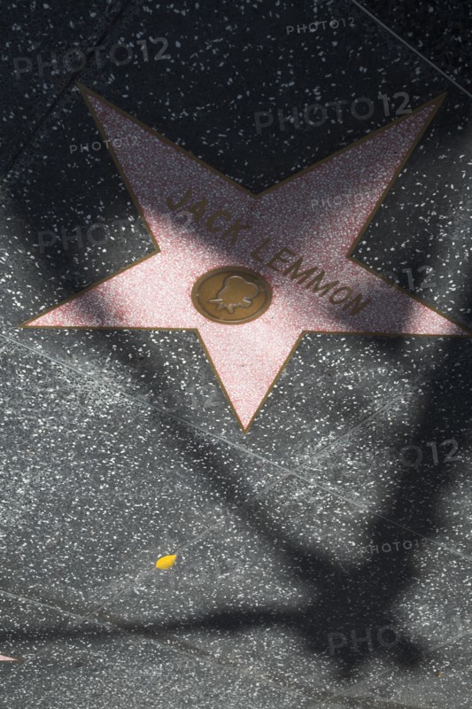 Hollywood Boulevard, Walk of Fame, stars / étoiles : Jack Lemmon
