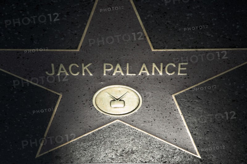Hollywood Boulevard, Walk of Fame, stars / étoiles : Jack Palance