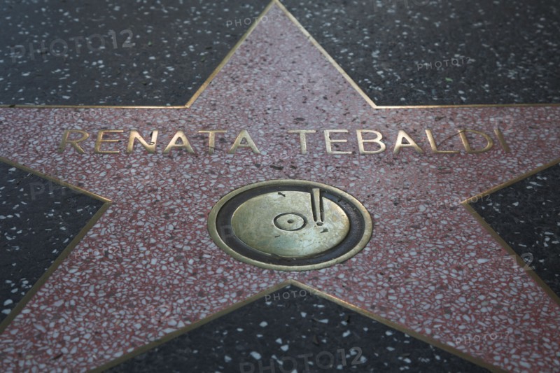 Hollywood Boulevard, Walk of Fame, stars / étoiles : Renata Tebaldi (1922-2004)