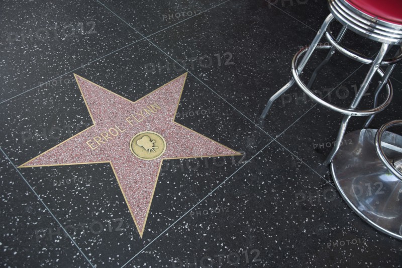 Hollywood Boulevard, Walk of Fame, stars / étoiles : Errol Flynn