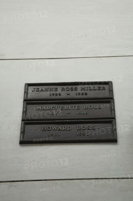 Westwood Cemetery : Howard Ross 1901-1990 et Marguerite Ross 1903-1986